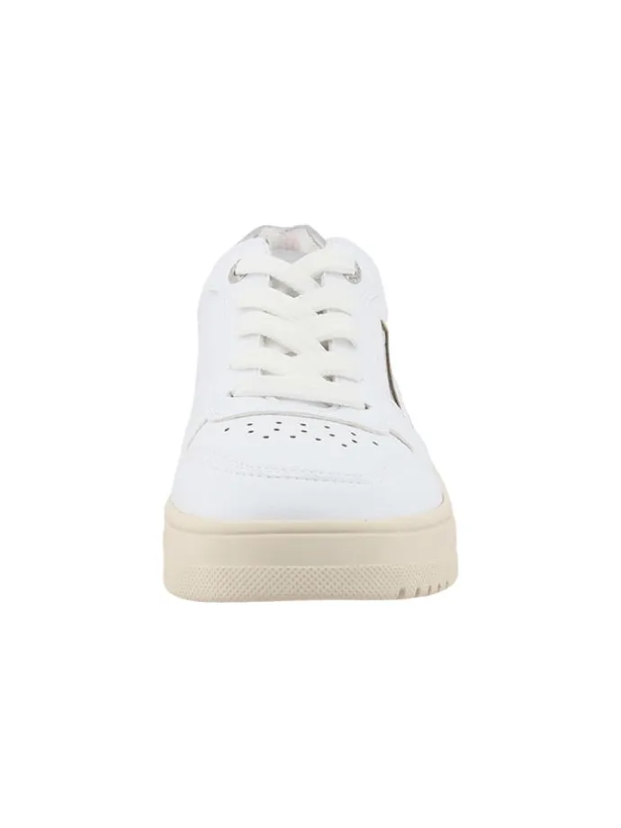 Sneakers in Weiß/ Beige