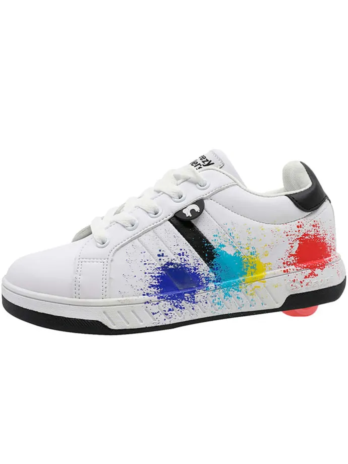 Sneakers mit Rollen in Weiß/ Bunt