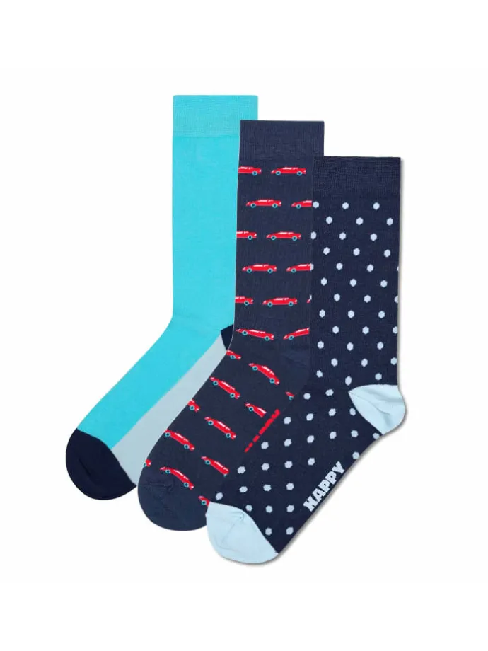 Socken 3er Pack in Car