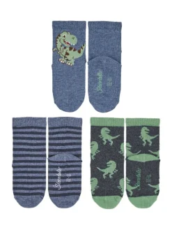 Socken 3er-Pack Dino in ecru