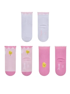 Socken 3er-Pack Eis am Stiel in weiß