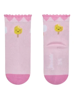 Socken 3er-Pack Eis am Stiel in weiß