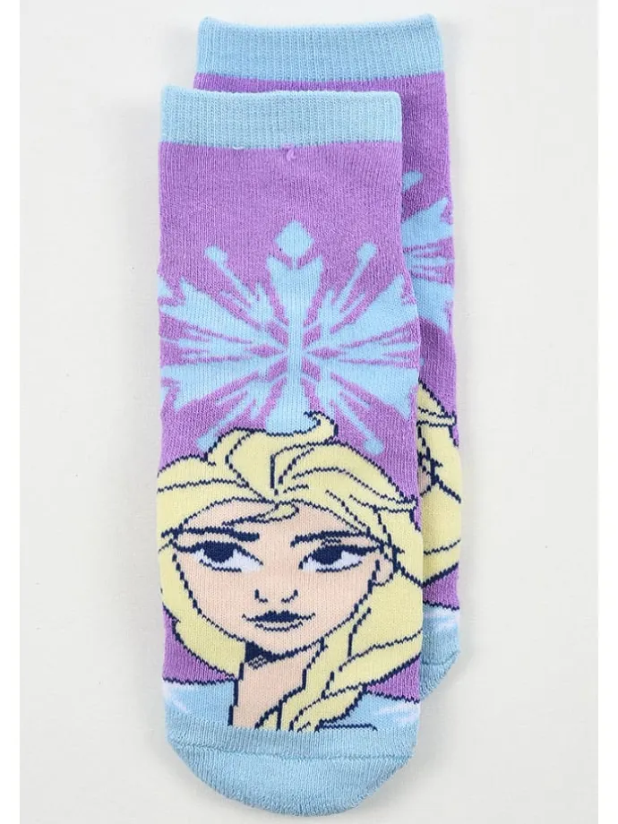 Socken "Frozen" in Hellblau/ Lila