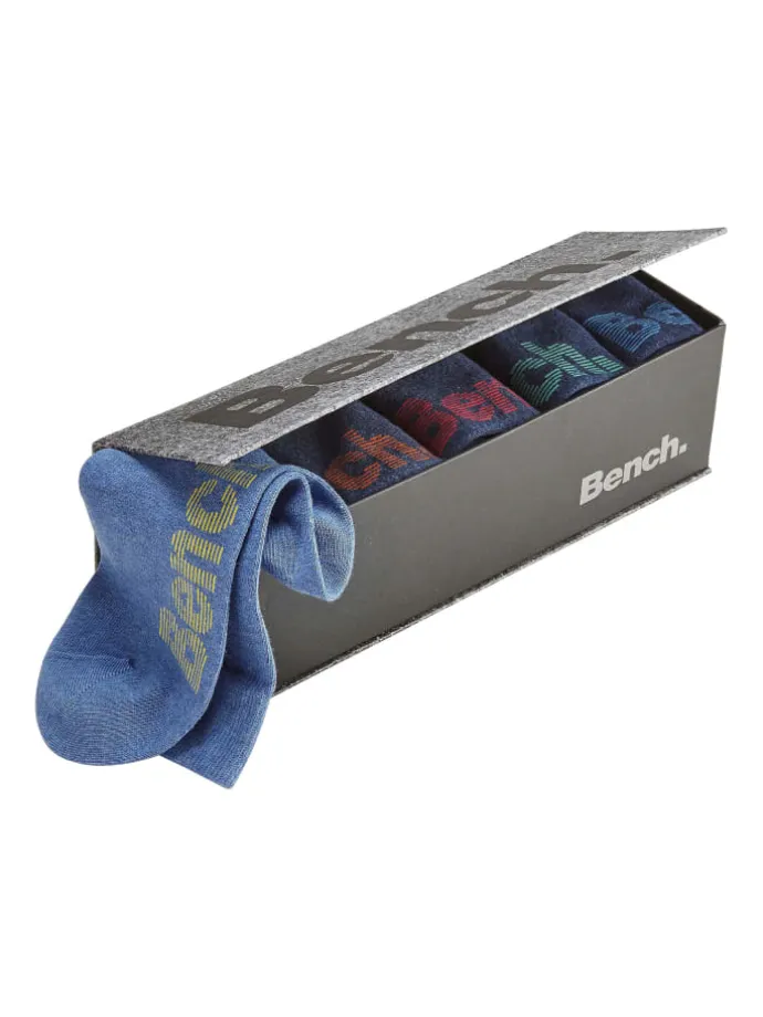 Socken in jeans-meliert