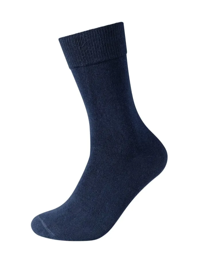 Socken Kinder Strümpfe mit weichem Bund Baumwolle Pflegeleicht langlebig für Jungen und Mädchen 9er Pack essentials in blau