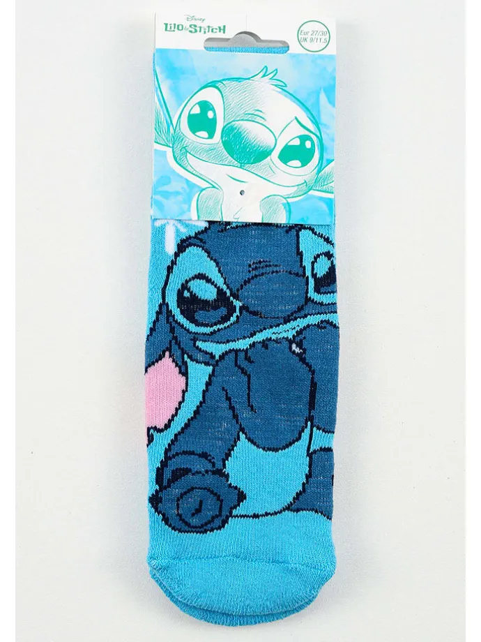 Socken "Lilo & Stitch" in Hellblau
