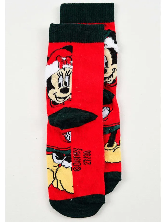 Socken "Minnie" in Rot/ Schwarz