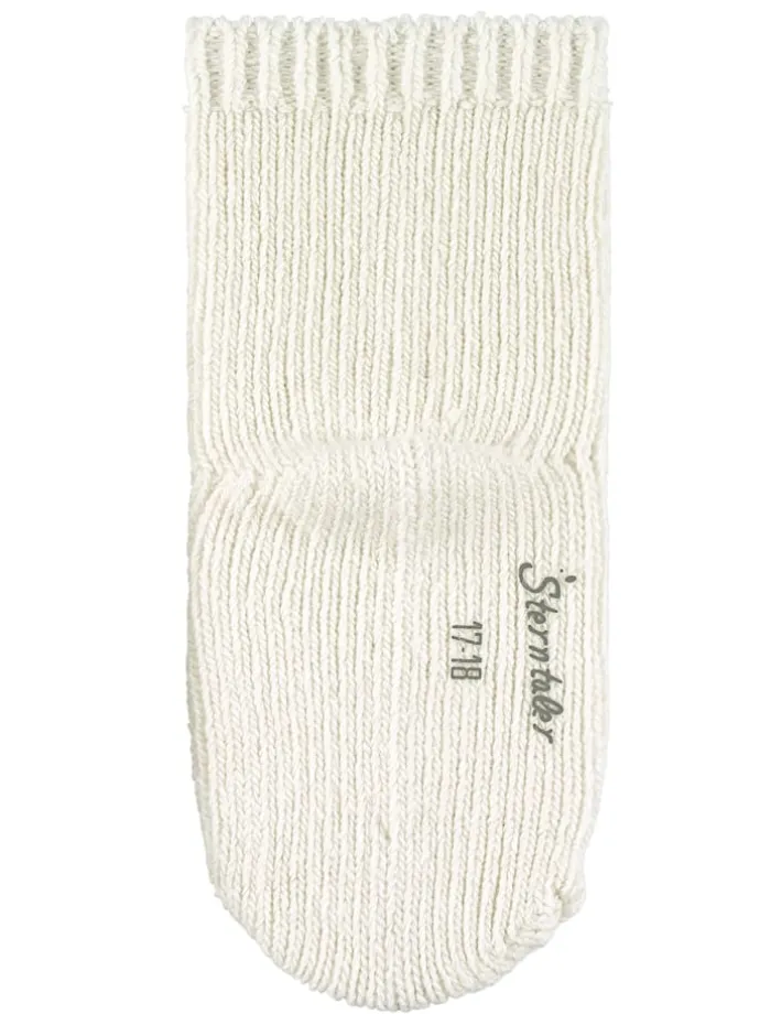 Socken Wolle in ecru farbend