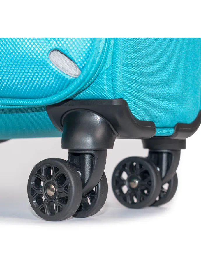 Softcase-Trolley in Hellblau - (B)40 x (H)55 x (T)29 cm