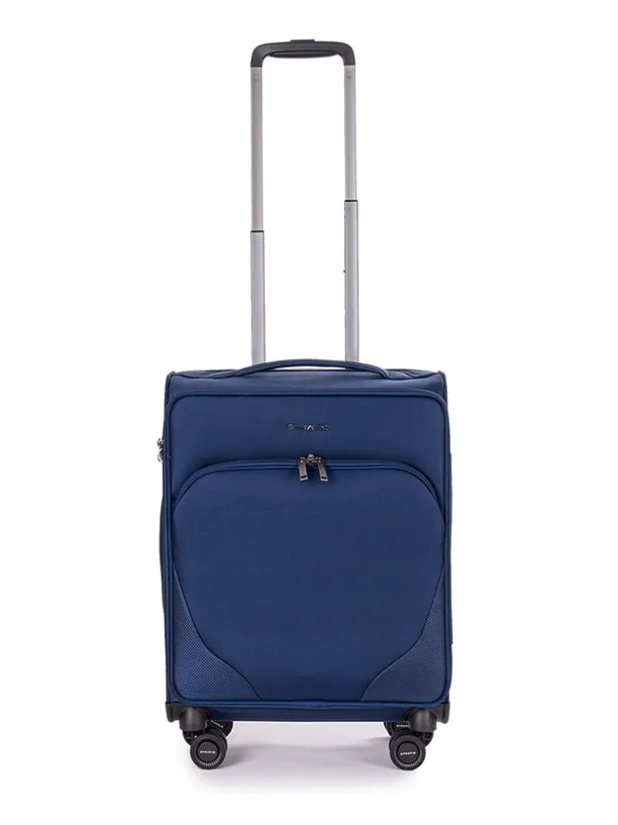 Softcase-Trolley "Mix" in Dunkelblau - (B)39 x (H)55 x (T)20 cm
