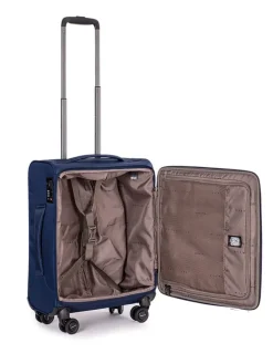 Softcase-Trolley "Mix" in Dunkelblau - (B)39 x (H)55 x (T)20 cm