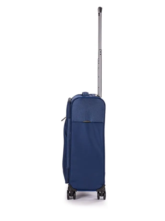 Softcase-Trolley "Mix" in Dunkelblau - (B)39 x (H)55 x (T)20 cm