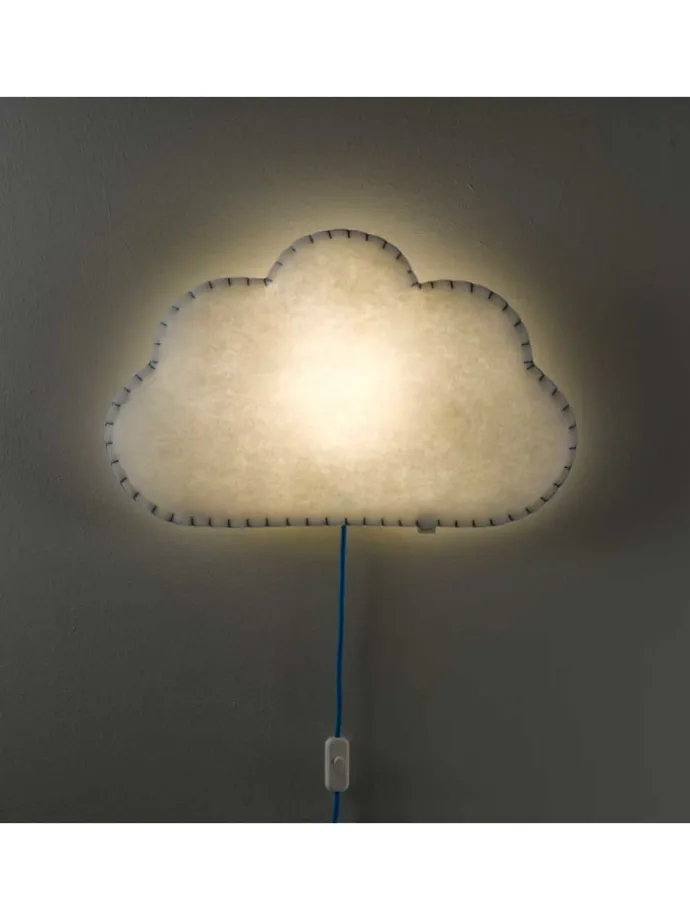Softlampe Nachtlicht/Wandlampe Wolke, Schnur & Stecker