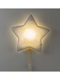 Softlampe Nachtlicht/Wandlampe Stern, Schnur & Stecker