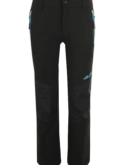 Softshellhose "Lysefjord" in Schwarz/ Hellblau