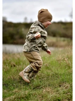 Softshelljacke in Gelb/ Grün