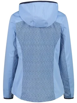 Softshelljacke in Hellblau