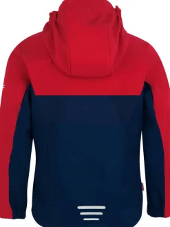 Softshelljacke "Kristiansand" in Dunkelblau/ Rot