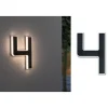 Solar LED Hausnummernleuchte  Nummer 4