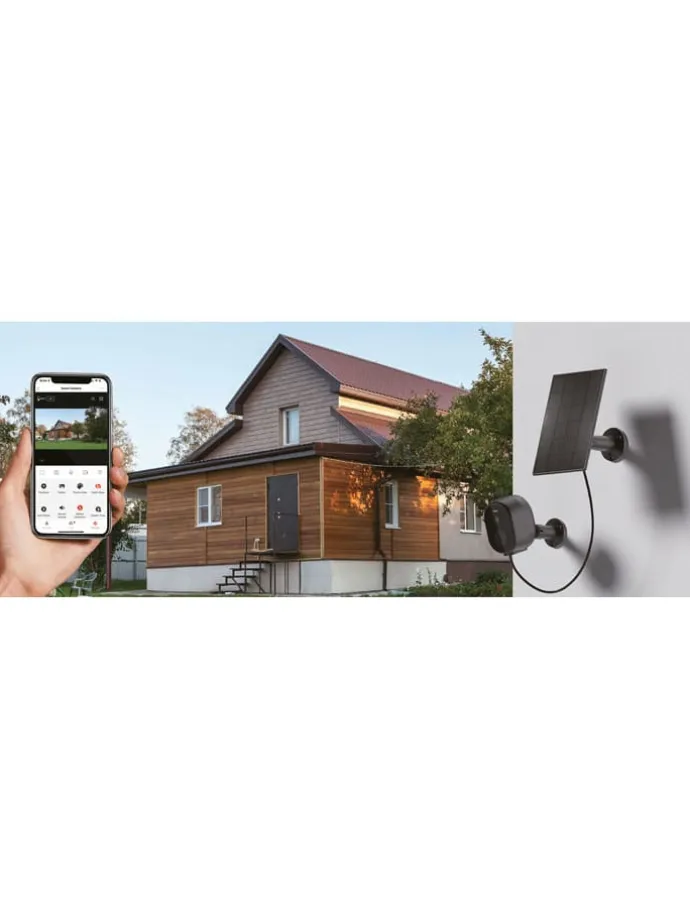 Solar-Outdoor-Kamera "R4253-W" in Weiß