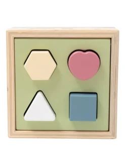 Sortierbox Holz in bunt