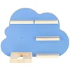 Soundbox-Wandregal in Hellblau - (B)48 x (H)35 cm