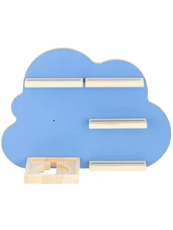 Soundbox-Wandregal in Hellblau - (B)48 x (H)35 cm