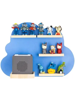 Soundbox-Wandregal in Hellblau - (B)48 x (H)35 cm