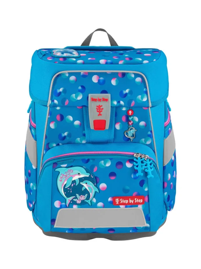 SPACE Schulranzen-Set Dolphin Finja 5-tlg. in blau
