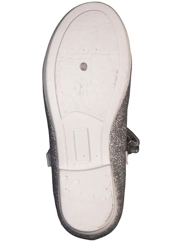 Spangebalerrinas in Silber