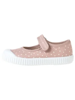 Spangenballerinas in Rosa
