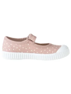 Spangenballerinas in Rosa