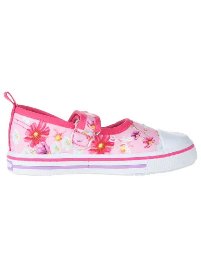 Spangenballerinas in Rosa/ Pink