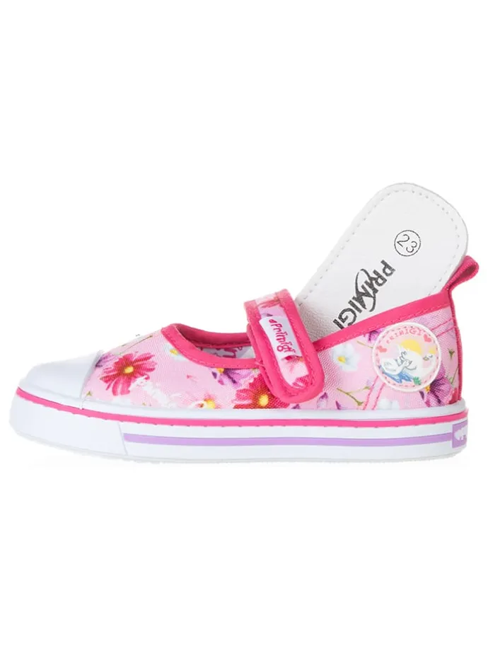 Spangenballerinas in Rosa/ Pink