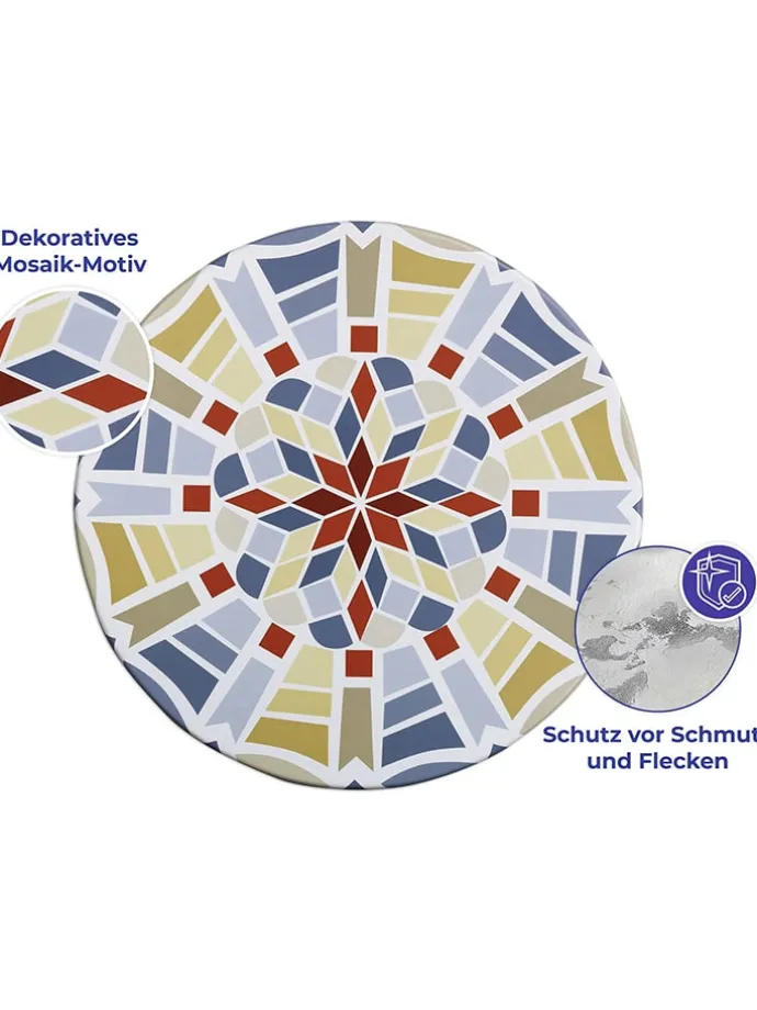 Spann-Tischdecke "Maximex" in Bunt - Ø 85 cm