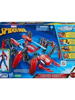 Spider-Man Marvel Krabbelspinne mit Wasserspritze + Projektile ab 4 Jahren rot