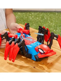 Spider-Man Marvel Krabbelspinne mit Wasserspritze + Projektile ab 4 Jahren rot
