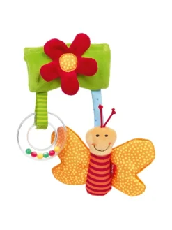 Spielanhänger mit Klettverschluss Schmetterling PlayQ in mehrfarbig