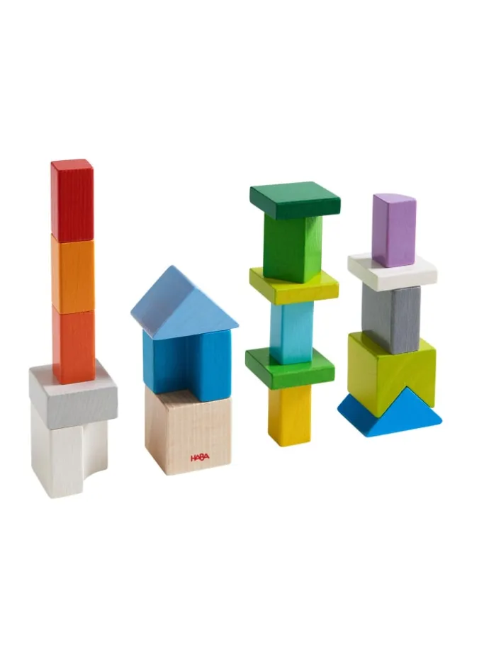 Spielbausteine 3D-Legespiel Würfelmix in mehrfarbig