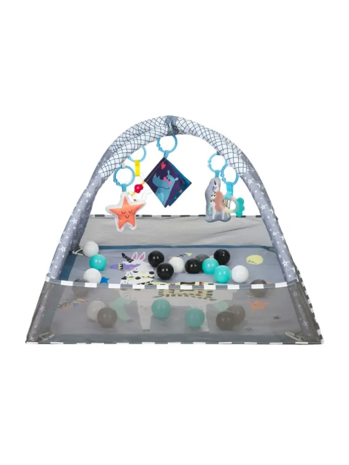 Spielbogen Krabbeldecke 2 in 1 in grau