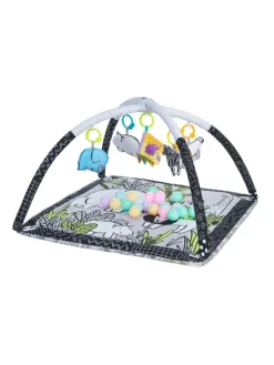 Spielbogen Krabbeldecke 2 in 1 in grau