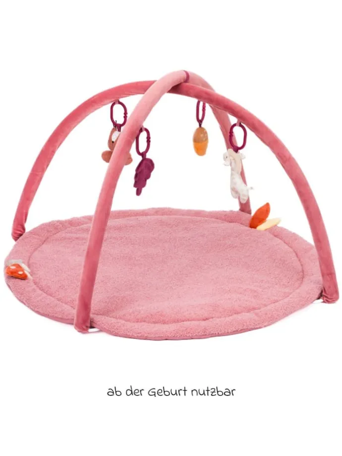 Spielbogen Tierfreunde mit 4 abnehmbaren in rosa