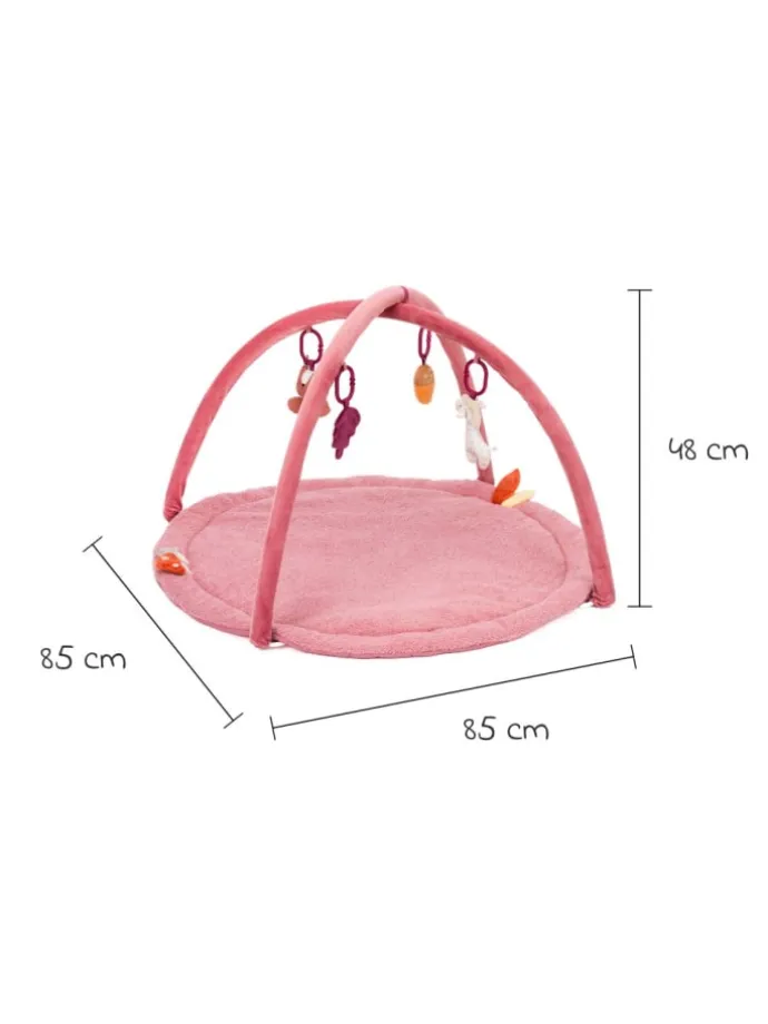 Spielbogen Tierfreunde mit 4 abnehmbaren in rosa