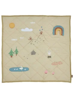 Spieldecke "Forest" in Beige - (L)102 x (B)102 cm