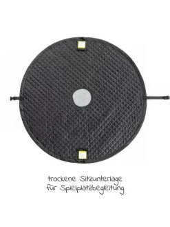 Spielplatzdecke 2in1 - Tasche und Unterlage in grau,weiss