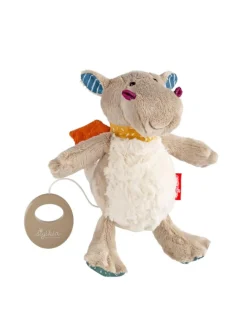 Spieluhr Drache Baby Geschenk in grau