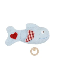 Spieluhr Fisch, GOTS, Made in Germany, Größe: ca. 29x15 cm, Melodie LaLeLu