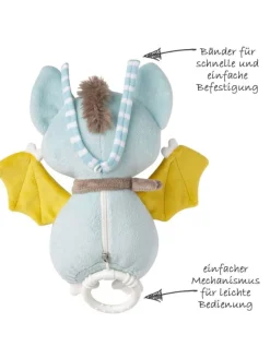 Spieluhr Fledermaus 21 cm - Little Castl in blau