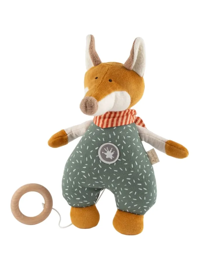Spieluhr Fuchs Baby Geschenk in türkis