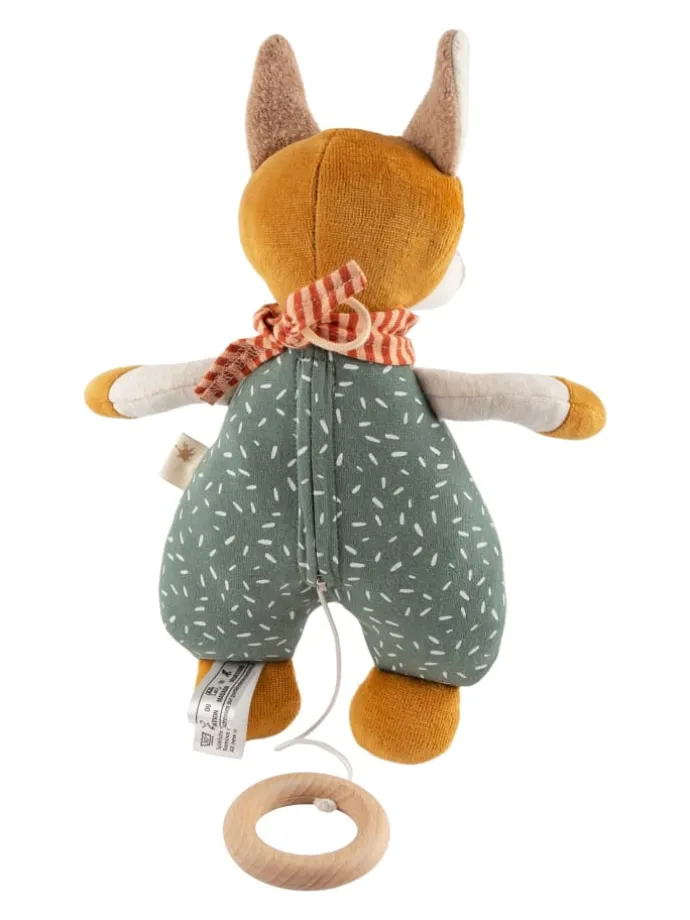 Spieluhr Fuchs Baby Geschenk in türkis